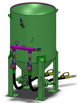 TS-900-2開(kāi)放式噴砂機(jī) （氣動(dòng)控制）